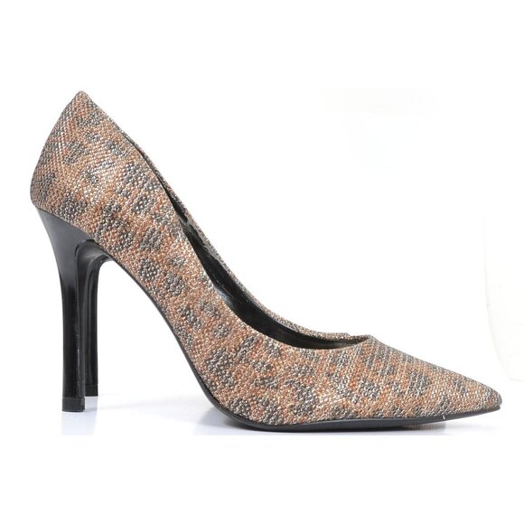 GUESS Women's 7.5 Sparkly Classic Pointy Toe Stiletto Heels Pumps Party Cocktail - Picture 9 of 11